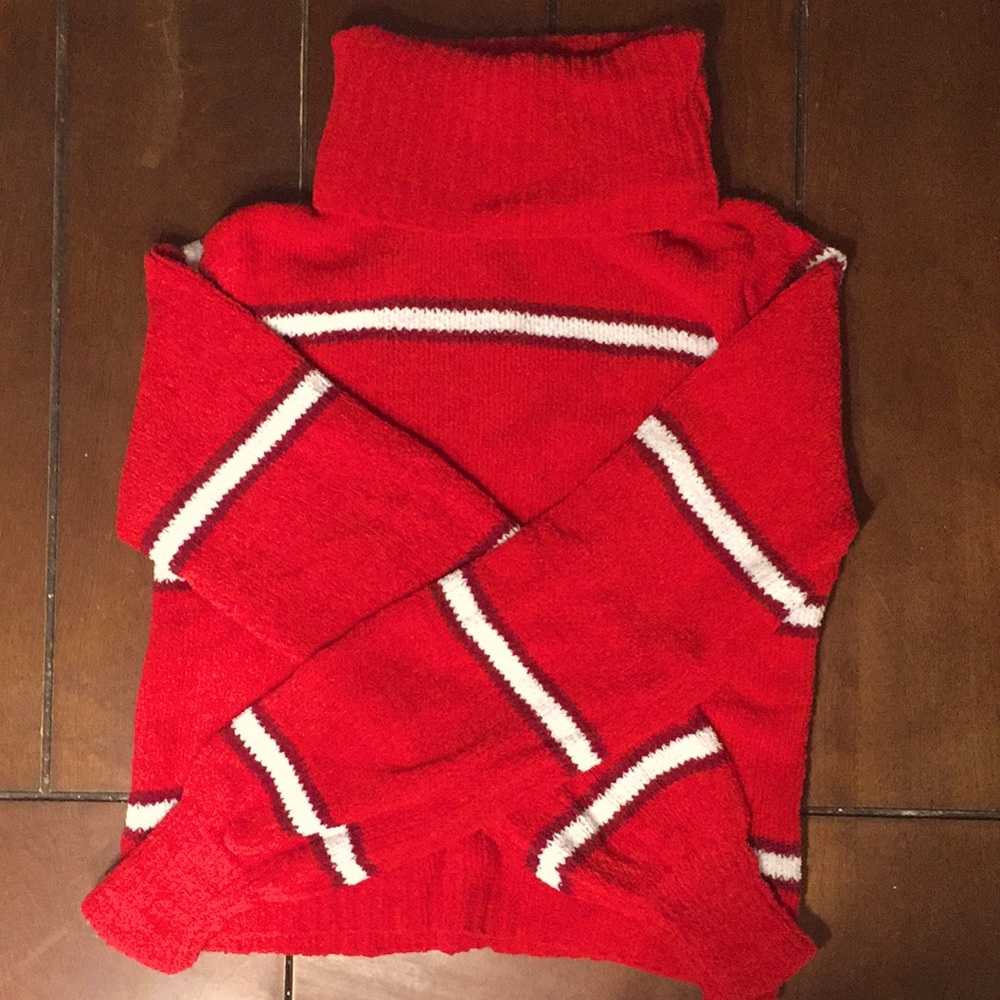 Turtle Neck Crop Top Sweater